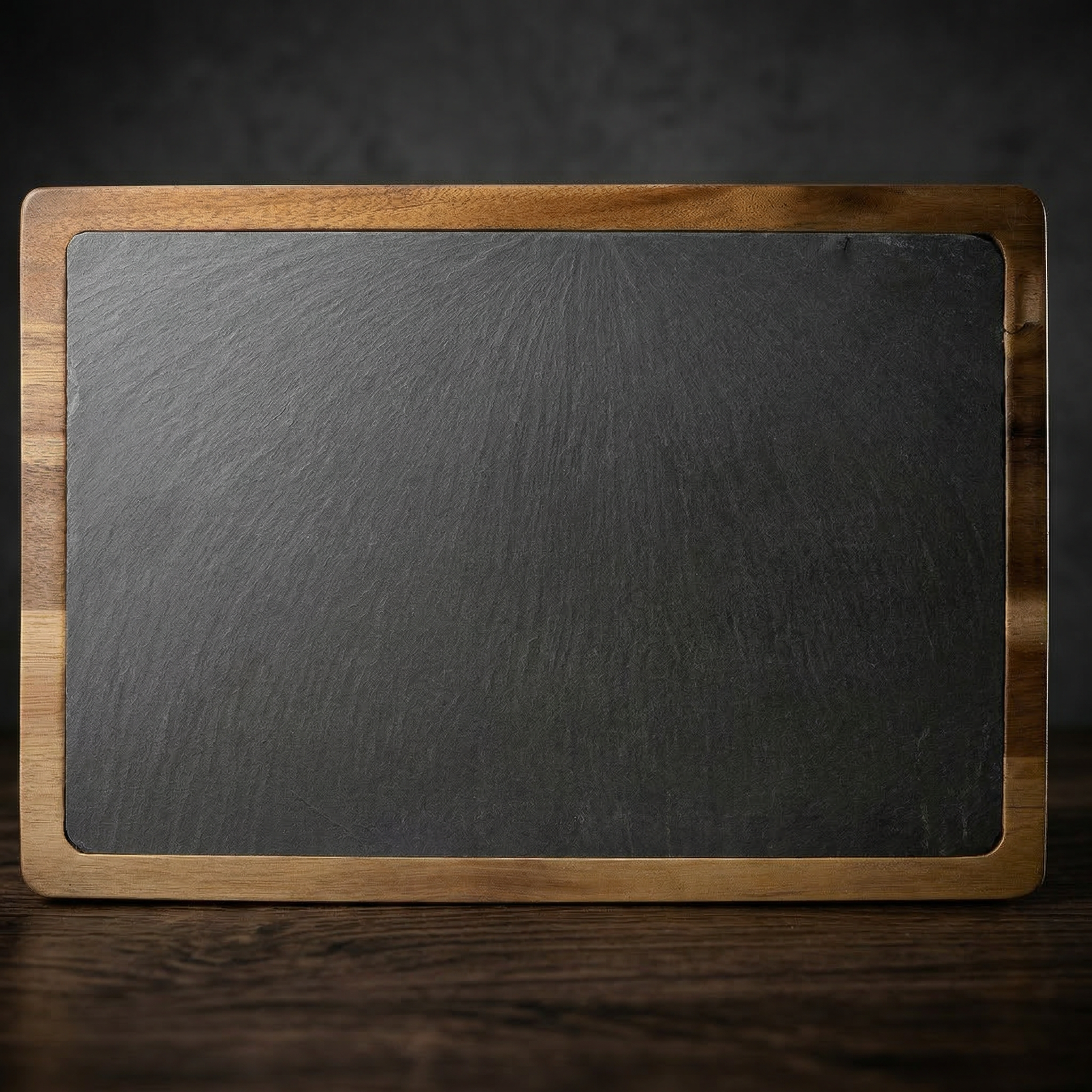 13" x 9" Acacia Wood/Slate Cutting Board