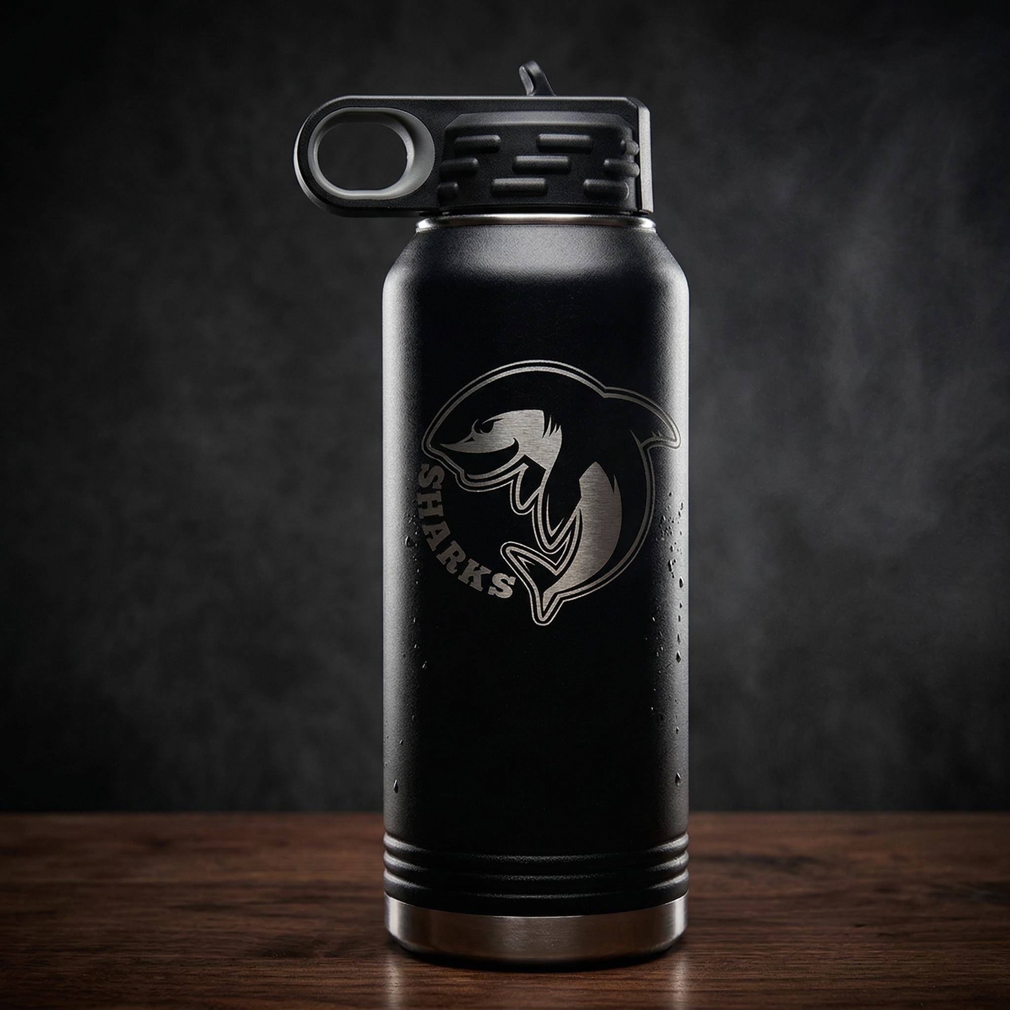 Polar Camel 32 oz. Black Water Bottle
